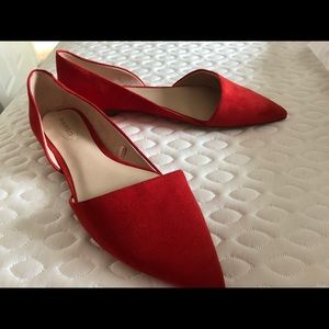 Mango velvet toeshoes